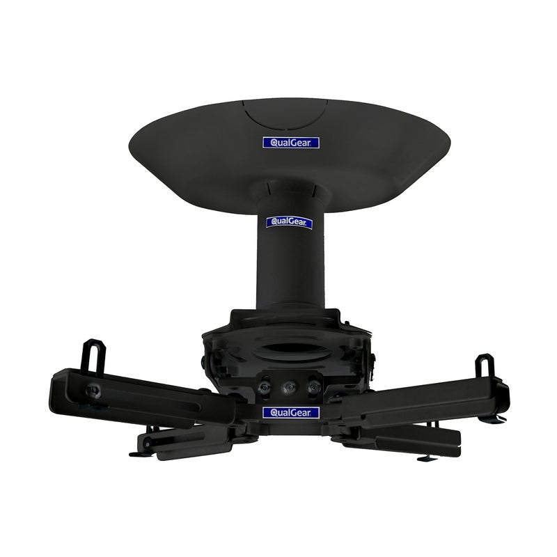 QualGear Pro-AV QG-KIT-CA-3IN-B Single Joist Ceiling Adapter, 3" 1.5" Projector Mount Kit Accessory, Black - Image 1